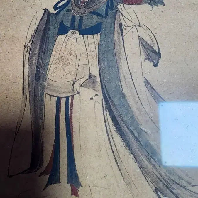[BUNJANG] Vintage Classical Oriental Painting Framed Artwork / 빈티지 고전 동양화 여인 그림 액자
