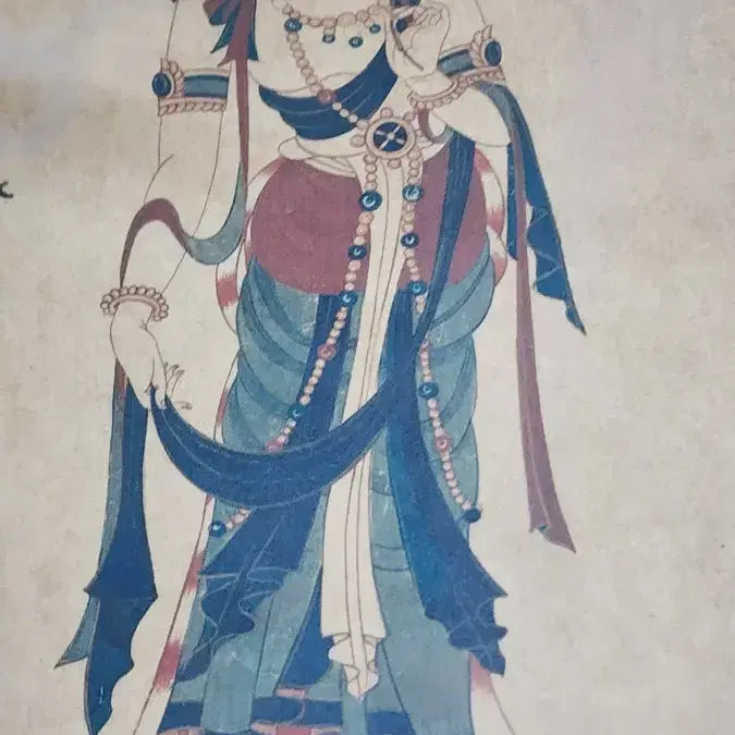 [BUNJANG] Vintage Framed Painting Buddhist Bodhisattva / 빈티지 액자 그림 불화 보살도