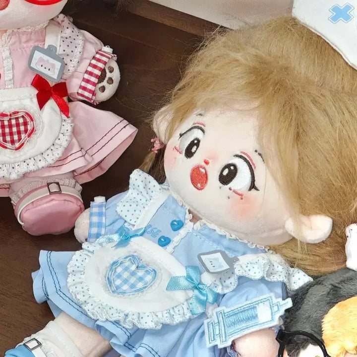 [BUNJANG] 20cm Doll Clothes - Cat Nurse Outfit (Unspecified Attribute) / 인형옷 20깅 냥간호사 고양이 간호사 무속성 옷장 20cm