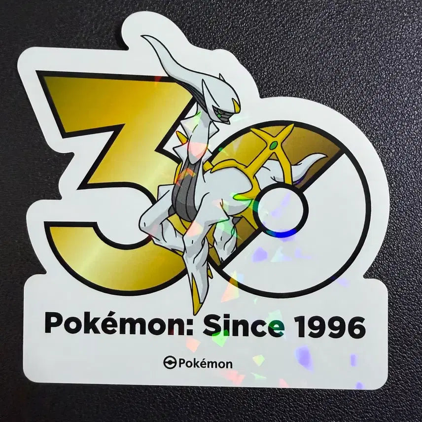 [BUNJANG] Pokemon 30th Anniversary Arceus Logo Sticker / 포켓몬스터 30주년 로고 스티커 아르세우스