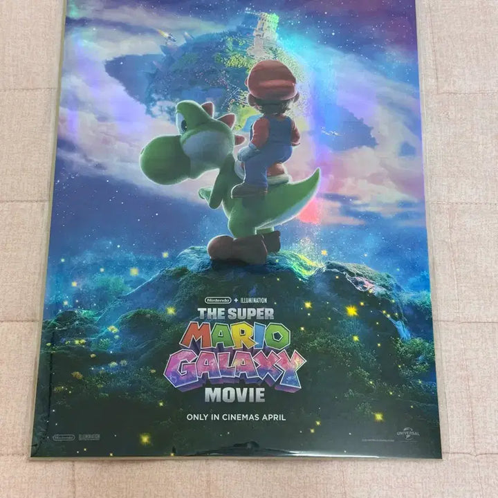 [BUNJANG] Megabox Super Mario Galaxy Goods Package Poster (Mario, Yoshi) / 메가박스 슈퍼마리오 갤럭시 굿즈패키지 포스터 마리오 요시 특전 영화