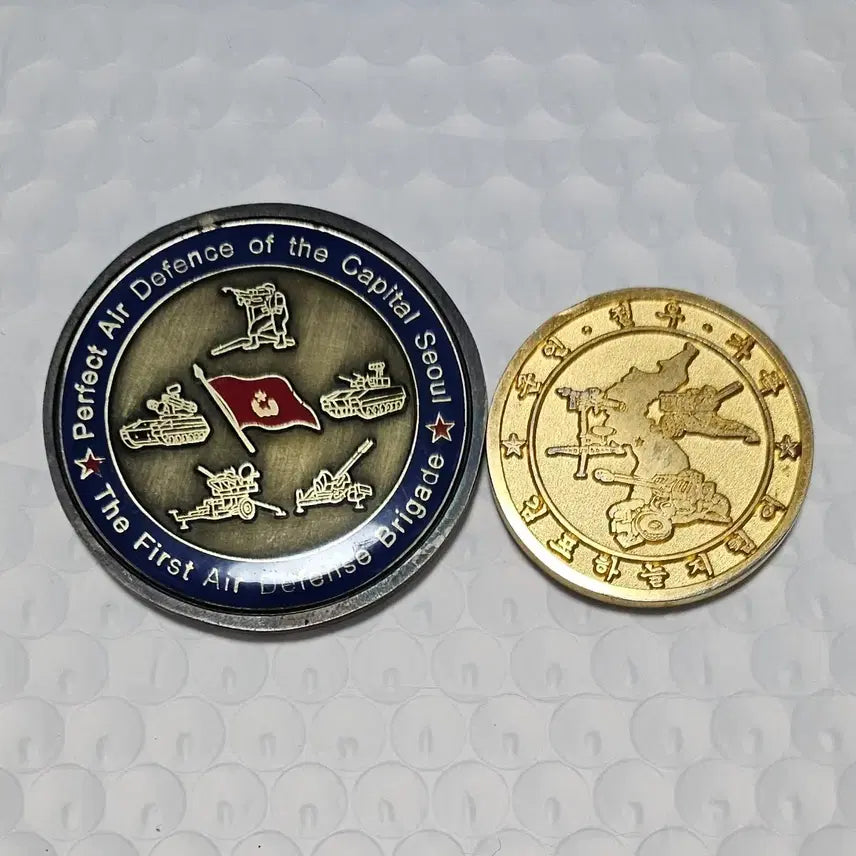 [BUNJANG] 1st Air Defense Brigade &amp; 504th Air Defense Battalion Coin Set / 제1방공여단, 504 방공대대 세트