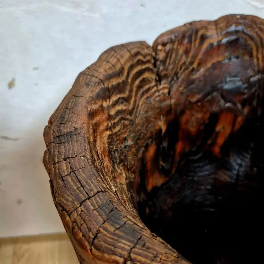 [BUNJANG] Pine Wood Mortar and Pestle / 절구