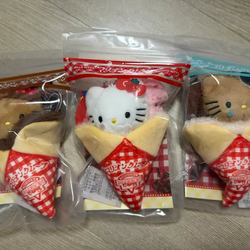 [BUNJANG] Sanrio Hello Kitty Crepe 3-Item Set / 크레페 키티 3종 세트
