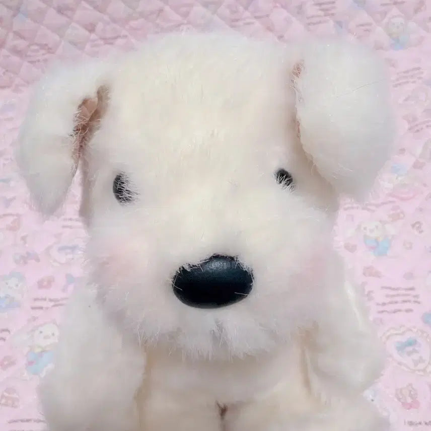 [BUNJANG] Retro Vintage White Puppy Doll / 레트로 빈티지 강아지 인형