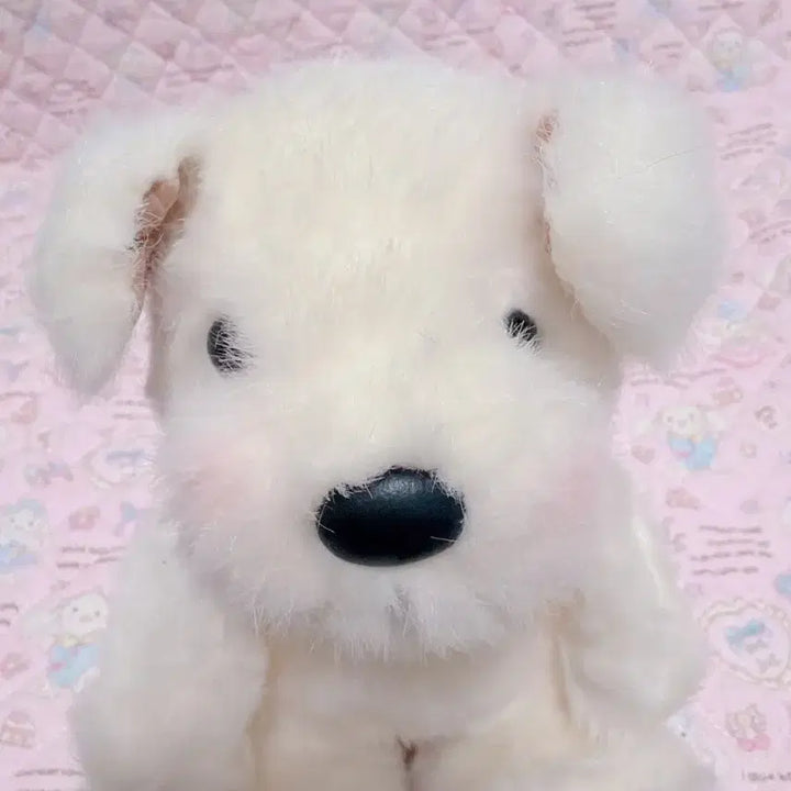 [BUNJANG] Retro Vintage White Puppy Doll / 레트로 빈티지 강아지 인형