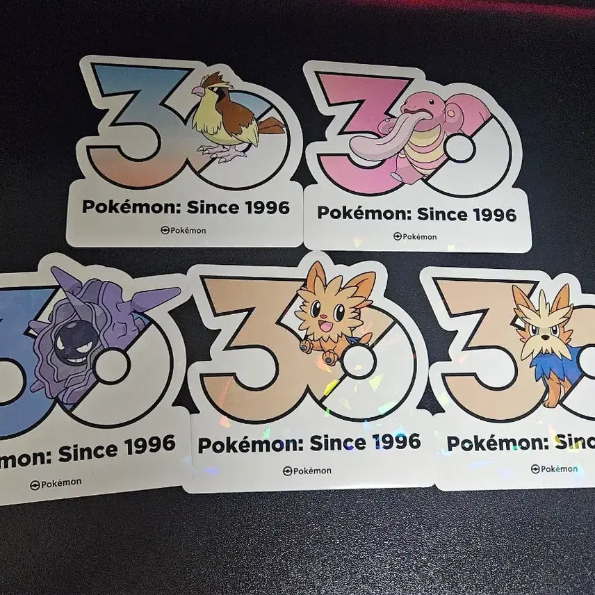 [BUNJANG] Pokemon 30th Anniversary Sticker / 포켓몬 30주년 기념 스티커