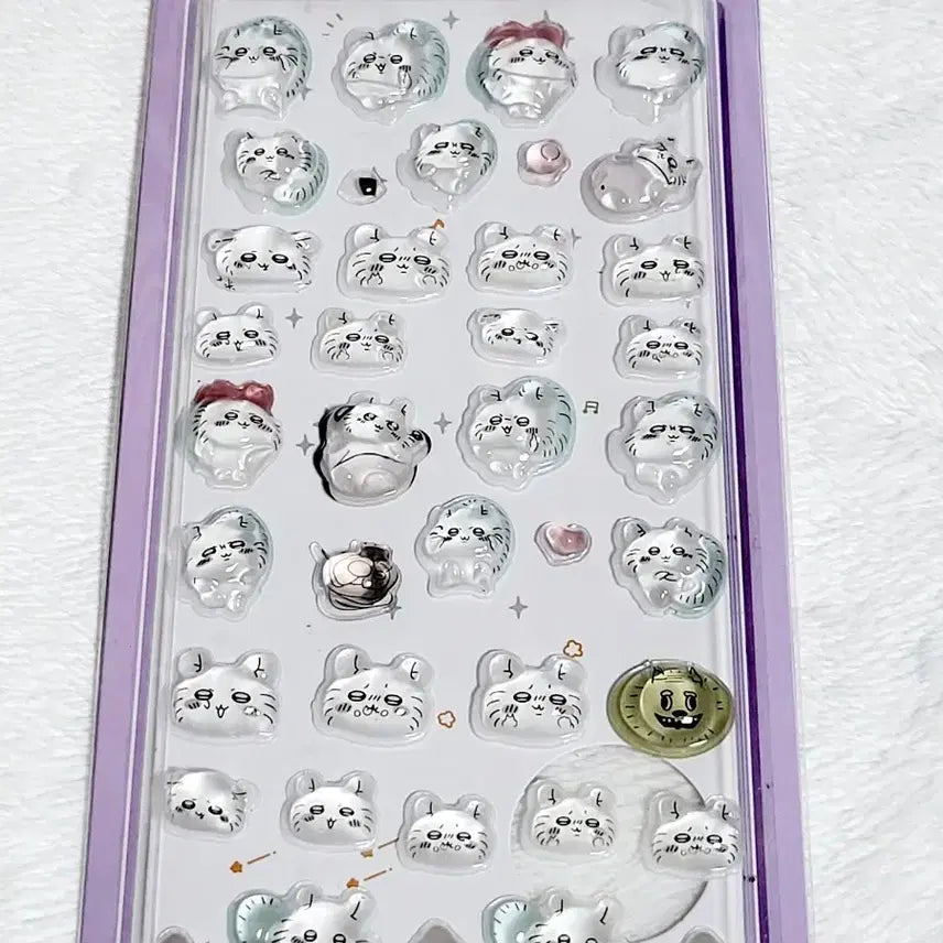 [BUNJANG] Chiikawa Bonbon Drop 3D Sticker Set (Momonga, Kani, Usagi, Hachiware, Rakko) / 세트)치이카와 봉봉드롭 3d입체스티커 모몽가 카니 우사기 하치와레 랏코