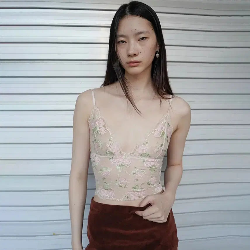 [BUNJANG] Nuannu Rose Camisole / 누아누 로즈캐미솔 1