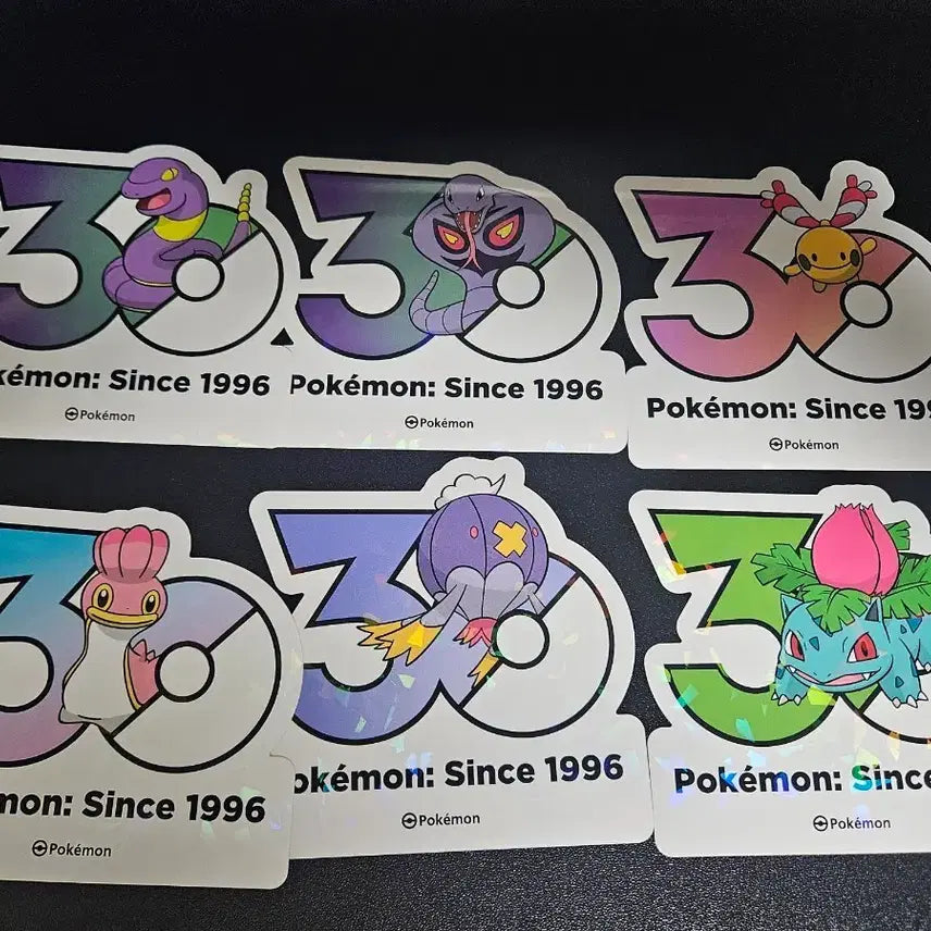 [BUNJANG] Pokemon 30th Anniversary Stickers / 포켓몬 30주년 기념 스티커