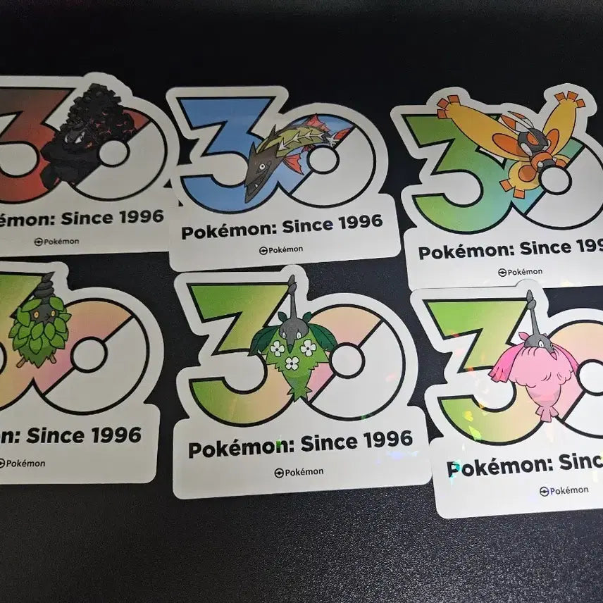 [BUNJANG] Pokemon 30th Anniversary Sticker / 포켓몬 30주년 기념 스티커