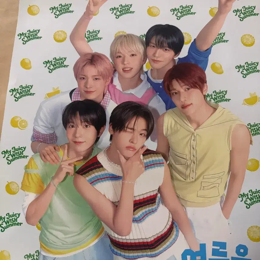 [BUNJANG] NCT WISH Mega Coffee Group Poster / 메가커피 엔시티 위시 단체 포스터