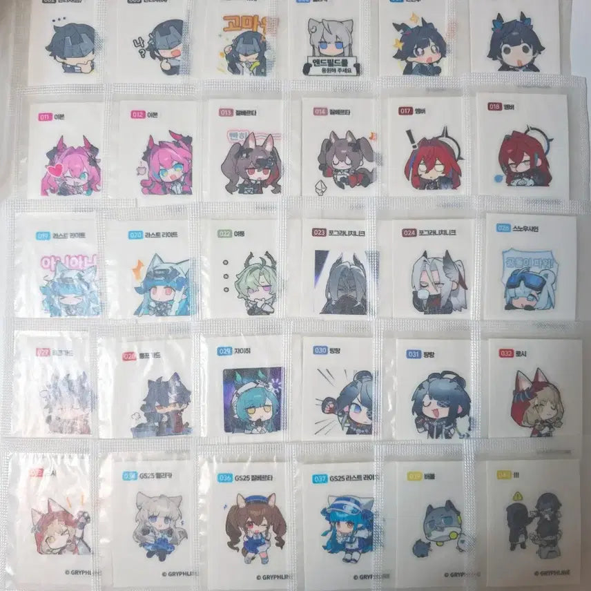 [BUNJANG] Arknights Endfield GS25 Collaboration Full Set of 30 Stickers / [명일방주 엔드필드] GS25 콜라보 띠부씰 <30종> 일괄 양도