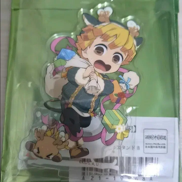 [BUNJANG] Demon Slayer Christmas Acrylic Stand Zenitsu / 귀멸의 칼날 크리스마스 아크릴 스탠드 젠이츠
