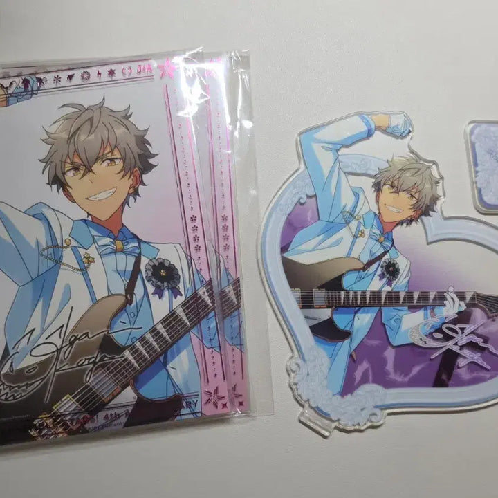 [BUNJANG] Ensemble Stars! Koga Ogami White Suit Heart Acrylic Portrait Film / 앙스타 오오가미 코가 백정장 하트 아크릴 포트레이트 필름o