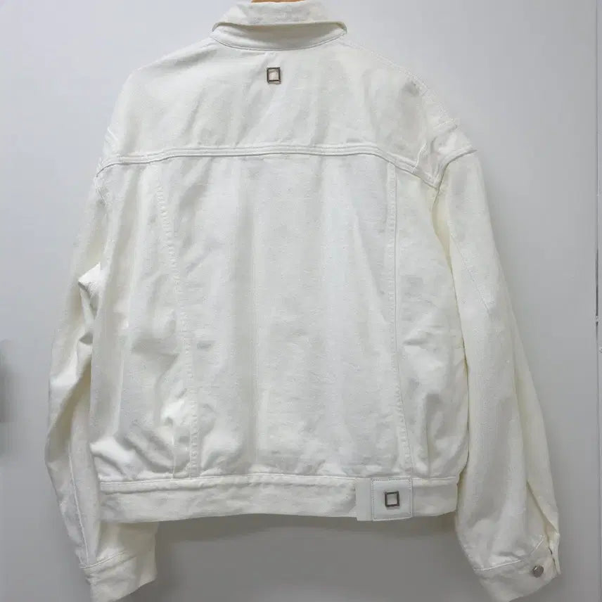 [BUNJANG] Wooyoungmi White Denim Jacket Size 48 / 우영미 화이트 데님 자켓 48