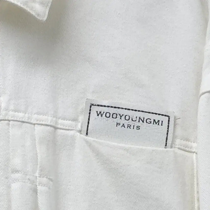 [BUNJANG] Wooyoungmi White Denim Jacket Size 48 / 우영미 화이트 데님 자켓 48