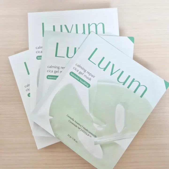 [BUNJANG] Ruhyubeum Gel Mask Green Cica 12 Sheets / 러븀 겔 마스크 그린 시카 12매 판매