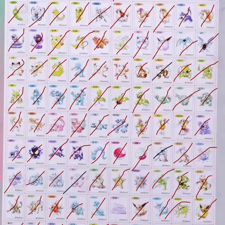 [BUNJANG] Pokemon 30th Anniversary First Edition 100 Types Sticker Set / 포켓몬 띠부씰 30주년 초판 100종류 판매합니다