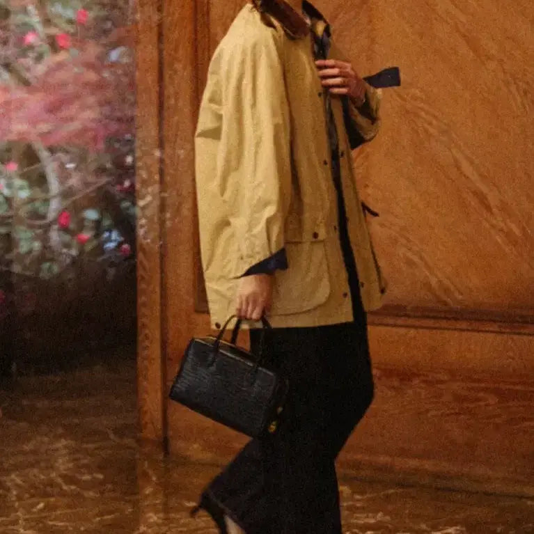 [BUNJANG] Tuttie Roce Bag Small Croc Black / 투티에 로케백 스몰 크로커 블랙 풀박스