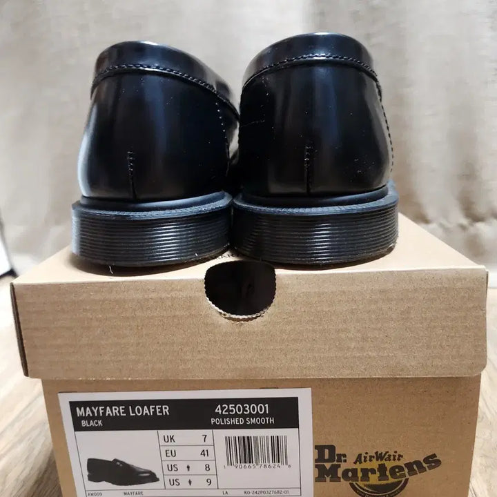 [BUNJANG] Dr. Martens Mayfair Loafer Polished Smooth Black / 닥터마틴 메이페어 로퍼 폴리쉬드 스무스 - 블랙 260사이즈