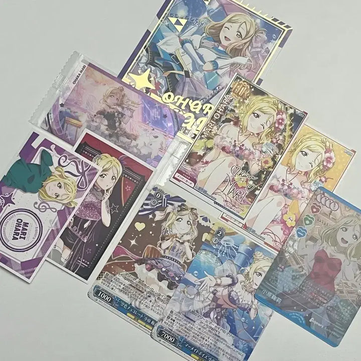[BUNJANG] Love Live! Sunshine!! Aqours Mari Ohara Paper Goods Set / 러브라이브) 오하라 마리 지류 세트 (웨하스, 아케페스, 스티커 등)