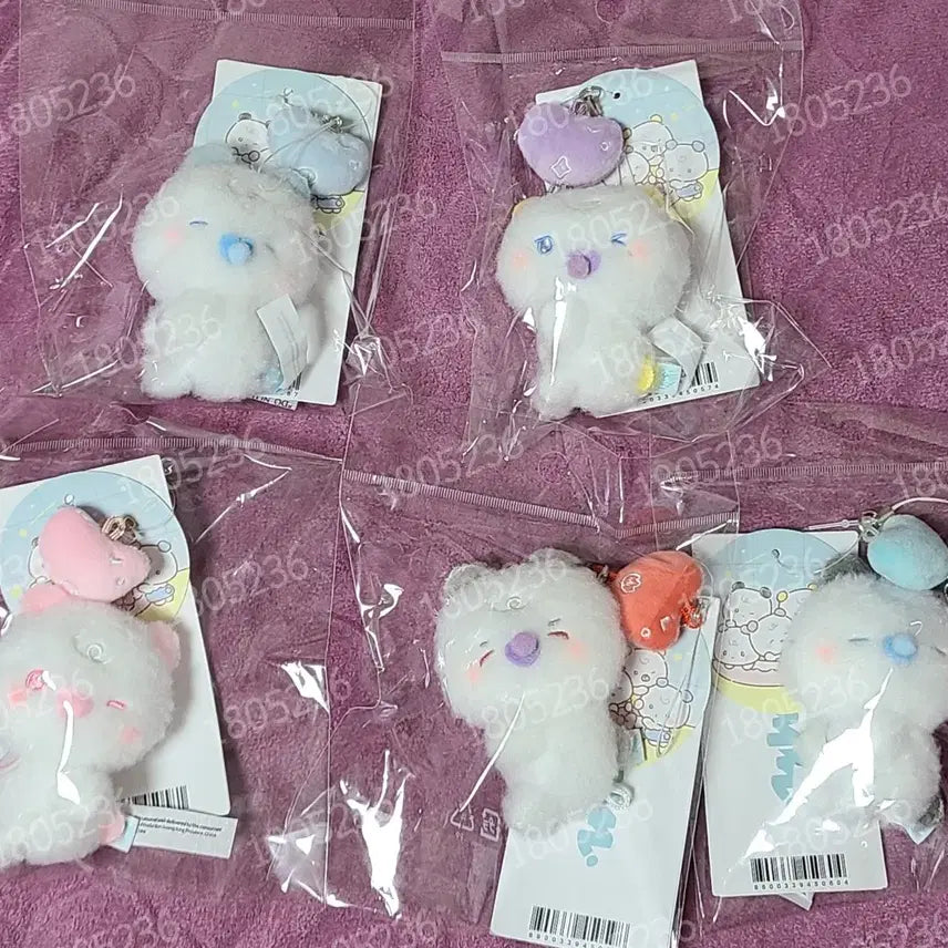 [BUNJANG] PLAVE Baby Mmemimoo Mobile Charm Bundle Set (5 Types) / 플레이브 베이비 므메미무 모바일 참 5종 일괄