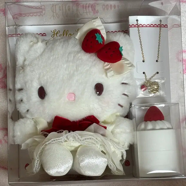[BUNJANG] Sanrio Shortcake Kitty Plush / 산리오 쇼트케이크 키티 누이 인형