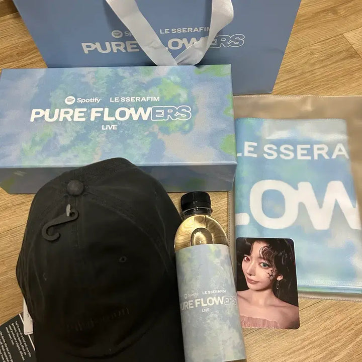 [SOLD OUT] 르세라핌 스포티파이 사쿠라 붐팔라 역조공 포카 양우산 슬로건 모자