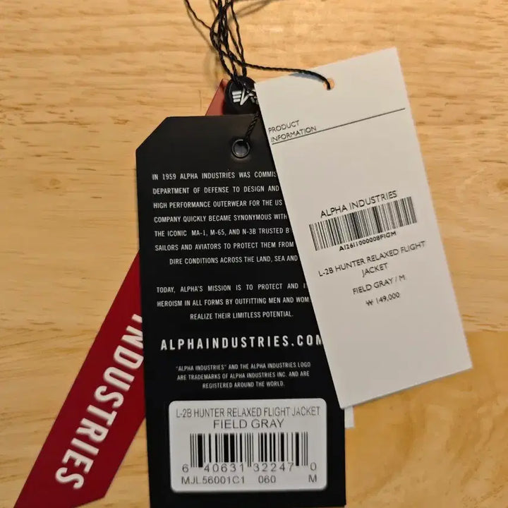 [BUNJANG] Alpha Industries L-2B Flight Jacket Field Grey / [M] 알파인더스트리 L-2B 플라이트 자켓 필드그레이