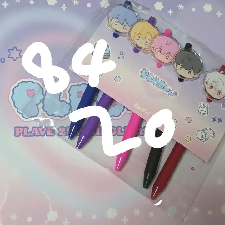[BUNJANG] PLAVE Buffz Ballpoint Pen + Poster Set / 플레이브 버프즈 볼펜+포스터 양도