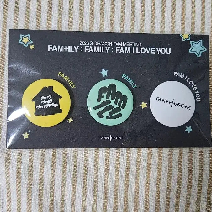 [BUNJANG] G-Dragon Fan Meeting Fan Zone Goods Badge Set (3 Types) / (새상품) 지드래곤 팸미팅 팸존 굿즈 뱃지 3종 세트