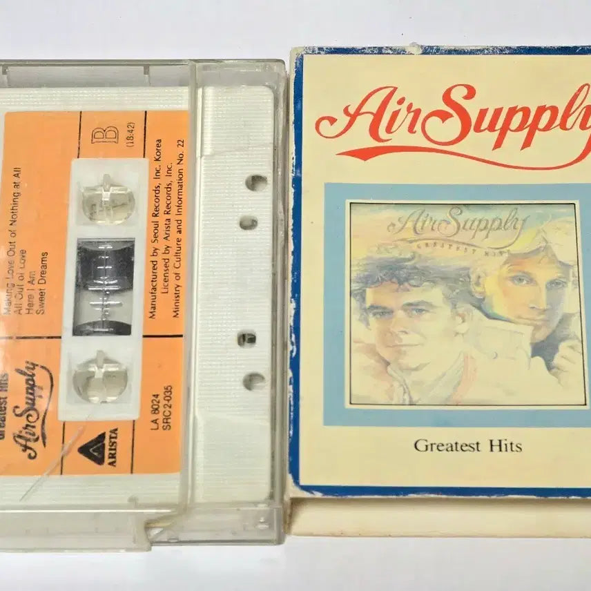 [BUNJANG] Air Supply Greatest Hits Cassette Tape / 에어 서플라이(Air Supply) - Greatest Hits