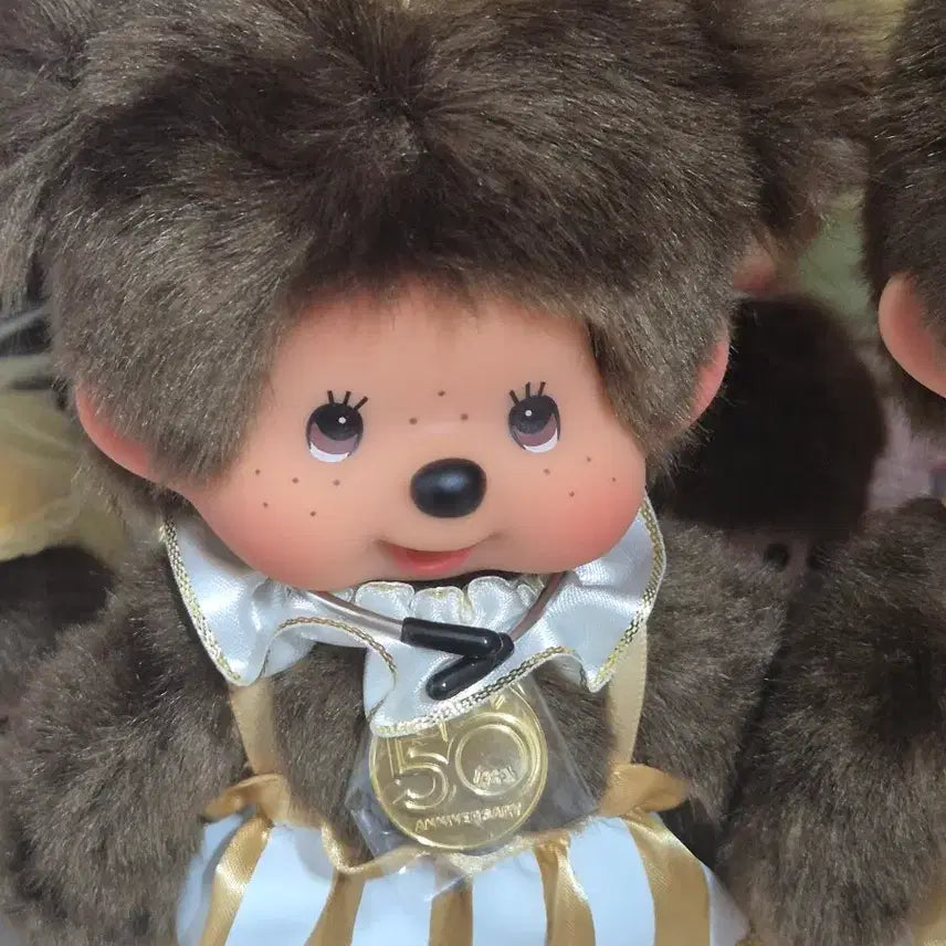 [BUNJANG] 50th Anniversary Crown Monchhichi Doll Set / 50주년 왕관 몬치치 인형 세트