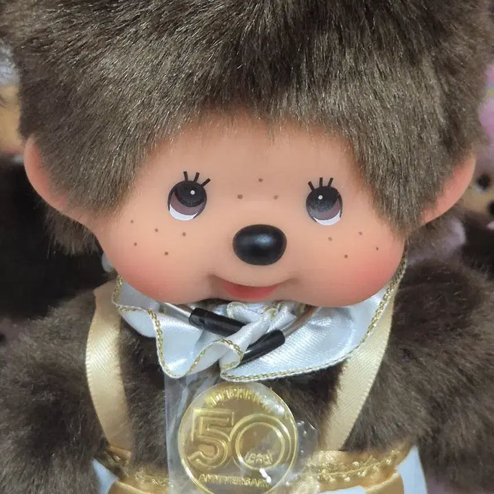 [BUNJANG] 50th Anniversary Crown Monchhichi Doll Set / 50주년 왕관 몬치치 인형 세트