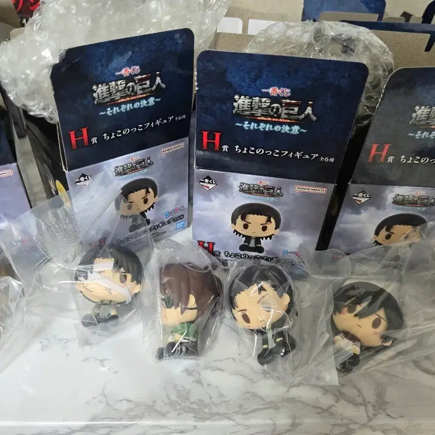 [BUNJANG] Attack on Titan Choco-Noko H Prize Full Set (6 Figures) / 진격의거인 H상 초코노코 6개 풀셋