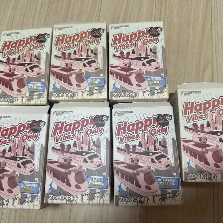 [BUNJANG] Zootopia Happy Vibes Train Figure Bundle Set / 주토피아 해피바이브 기차 피규어 중복없음 일괄