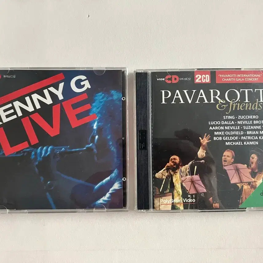 [BUNJANG] Kenny G &amp; Luciano Pavarotti Live Performance VCD Bundle / 케니지 + 파바로티 라이브공연 vcd 두개 일괄판매