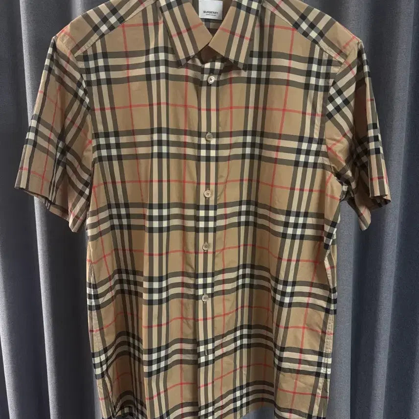 [BUNJANG] Burberry Vintage Check Short Sleeve Button Shirt / (XL) 버버리 빈티지 체크 반팔 버튼셔츠 남방