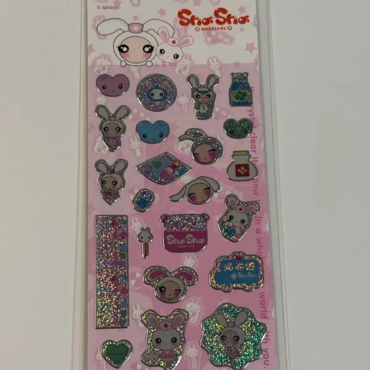 [BUNJANG] Shasha Rabbit Stickers Classic Paper Diary Set / 고전스티커 샤샤 토끼스티커 고전 지류 다이어리셋업
