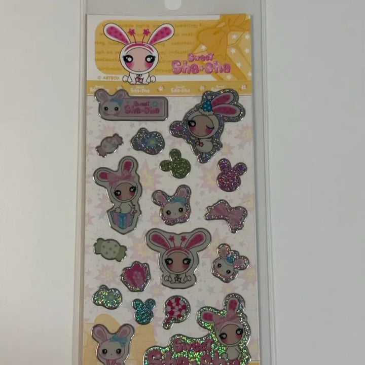 [BUNJANG] Shasha Rabbit Stickers Classic Paper Diary Set / 고전스티커 샤샤 토끼스티커 고전 지류 다이어리셋업