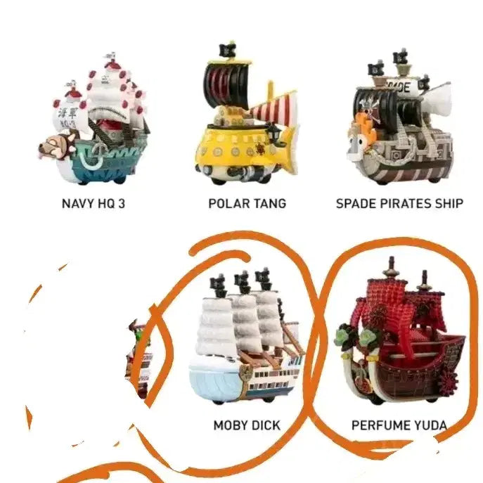 [BUNJANG] Pop Mart One Piece Grandline Ship Figure 3-Piece Bundle Set / 팝마트 원피스 그랜드라인 해적선 피규어 3종 일괄 판매