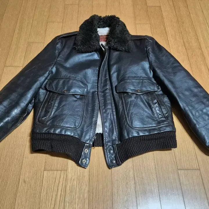 [BUNJANG] 1970s William Barry G-1 Leather Jacket Size 40 / 70s 미국 윌리엄 베리 G-1 가죽 자켓