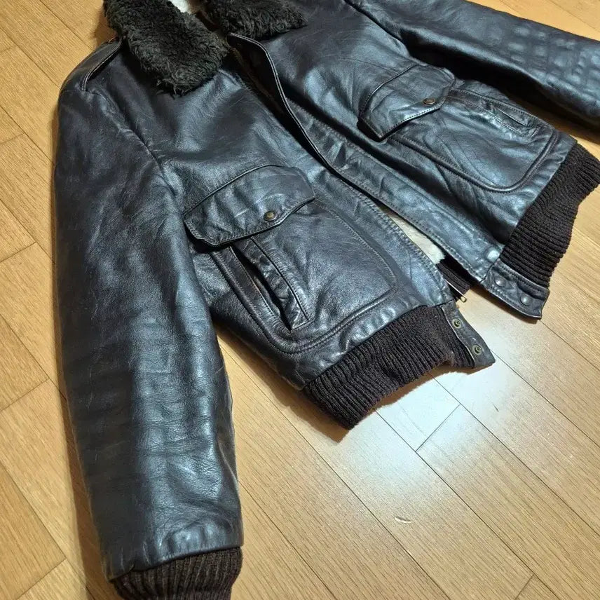 [BUNJANG] 1970s William Barry G-1 Leather Jacket Size 40 / 70s 미국 윌리엄 베리 G-1 가죽 자켓