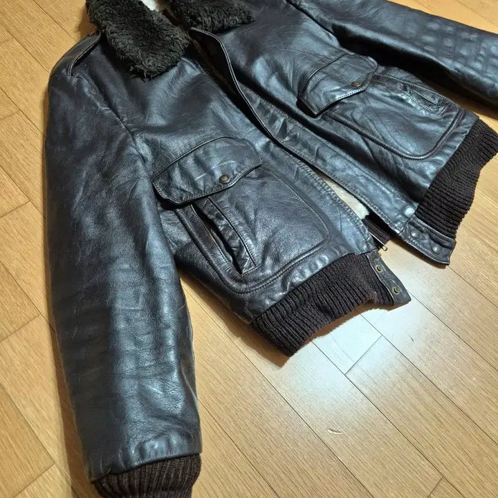 [BUNJANG] 1970s William Barry G-1 Leather Jacket Size 40 / 70s 미국 윌리엄 베리 G-1 가죽 자켓