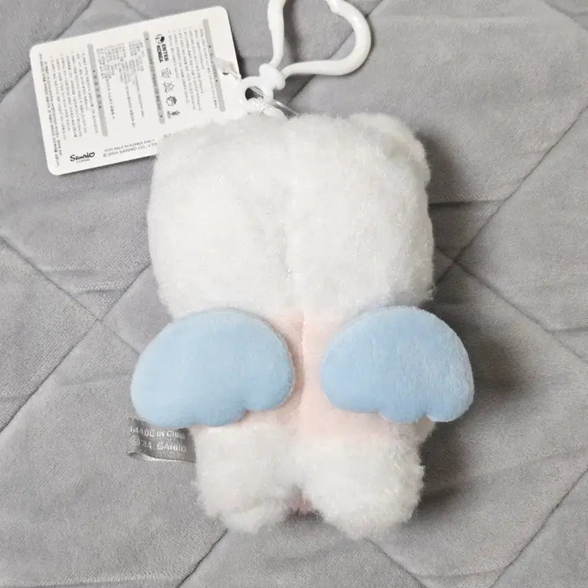 [BUNJANG] Sanrio Hello Kitty Heart Angel Plush Keychain / (새상품) 산리오 헬로키티 하트엔젤 인형 키링