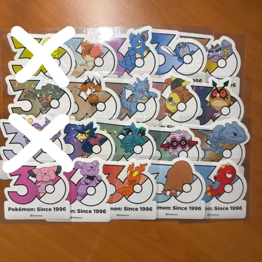 [BUNJANG] Pokemon 30th Anniversary Stickers / 포켓몬 30주년 스티커 1200