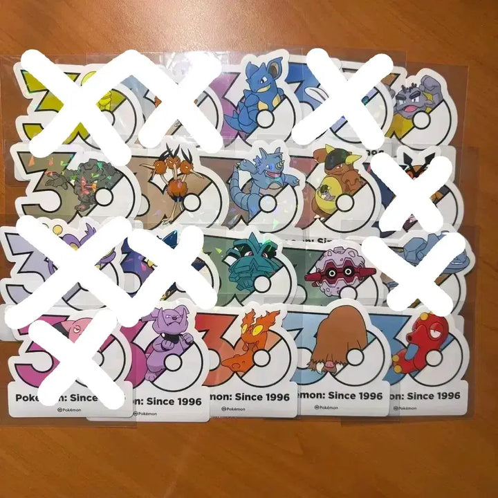 [BUNJANG] Pokemon 30th Anniversary Stickers / 포켓몬 30주년 스티커 1200