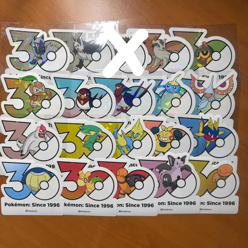 [BUNJANG] Pokemon 30th Anniversary Stickers / 포켓몬 30주년 스티커 1200