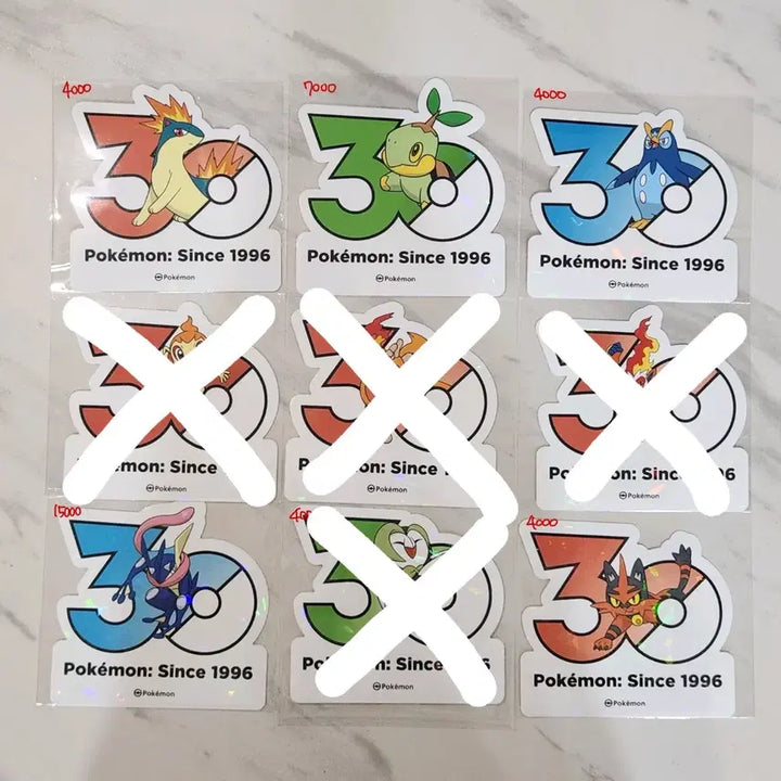[BUNJANG] Pokemon 30th Anniversary Stickers / 포켓몬 30주년 스티커
